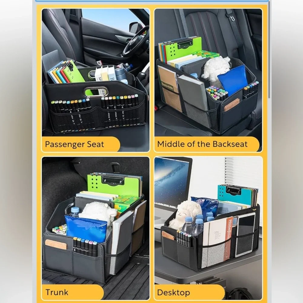 Car Seat Organizer front seat organizer collapsible car organizer and storage